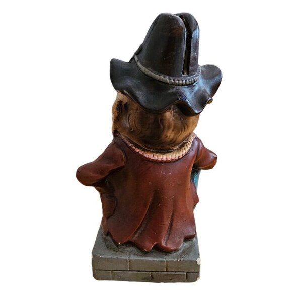 Norcrest Coin Bank Retirement Fund 7" Tall Hobo Bum Man Made in Japan Vintage - Picture 2 of 9
